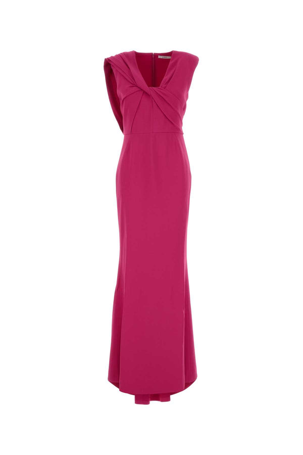 Givenchy Draped Exterior: 65% Viscose dress in fuchsia