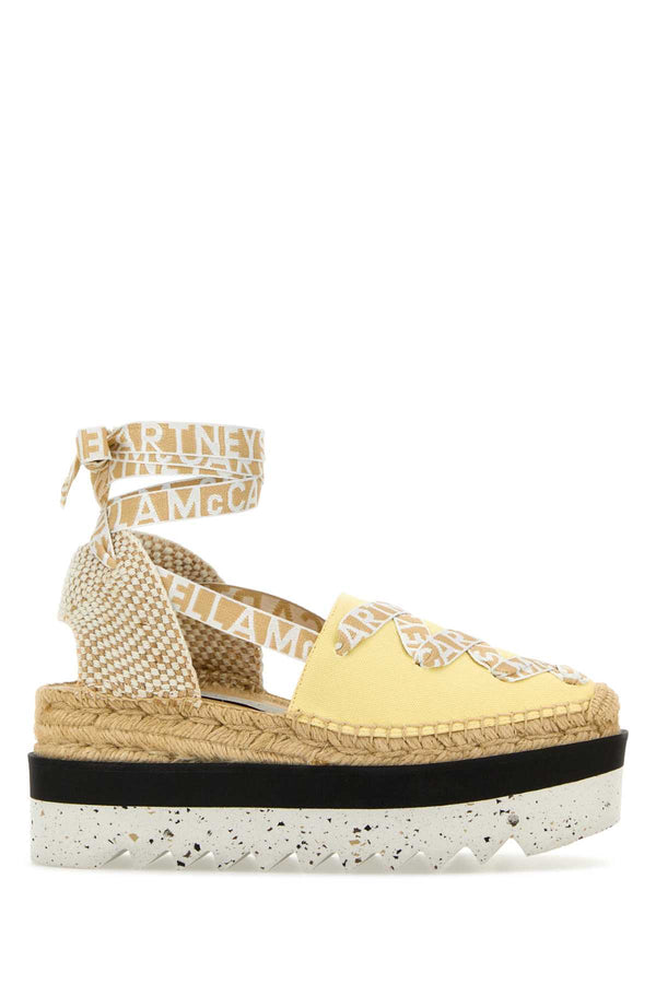 Stella McCartney Upper: 100% organic cotton. Platform: 60% EVA espadrille in yellow