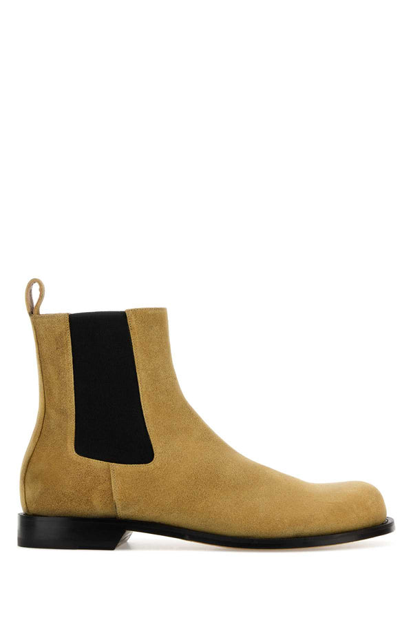 JW Anderson Loafer Exterior: 100% Suede; Interior: 100% Leather; Sole: Leather chelsea boot in yellow