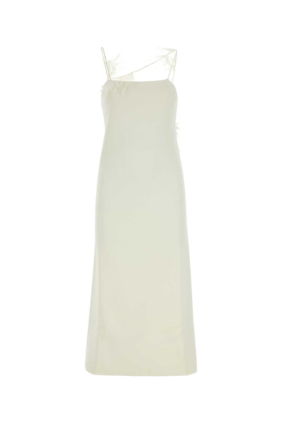Jil Sander 94% Viscose dress in white