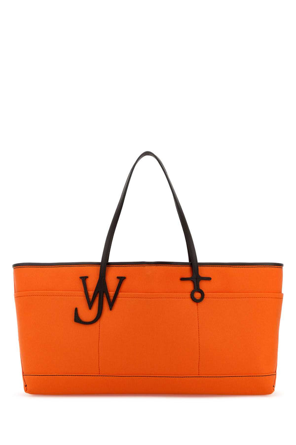 JW Anderson Anchor Outer: 100% Cotton tote bag in orange