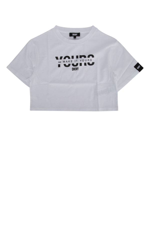 Dkny Junior 100% Cotton t-shirt in white