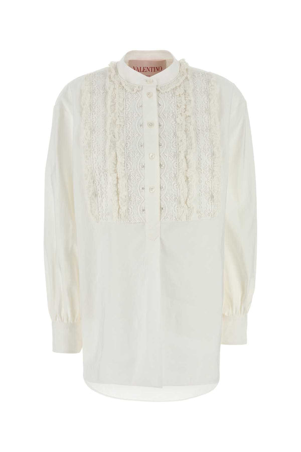 Valentino Garavani 53% Cotton blouse in white