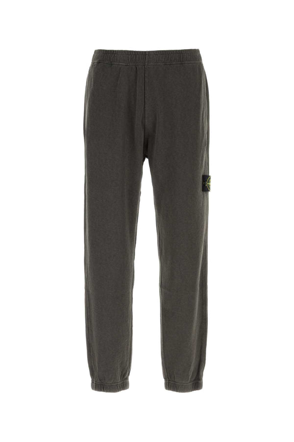 Stone Island Bottoms 100% Cotton joggers in gray