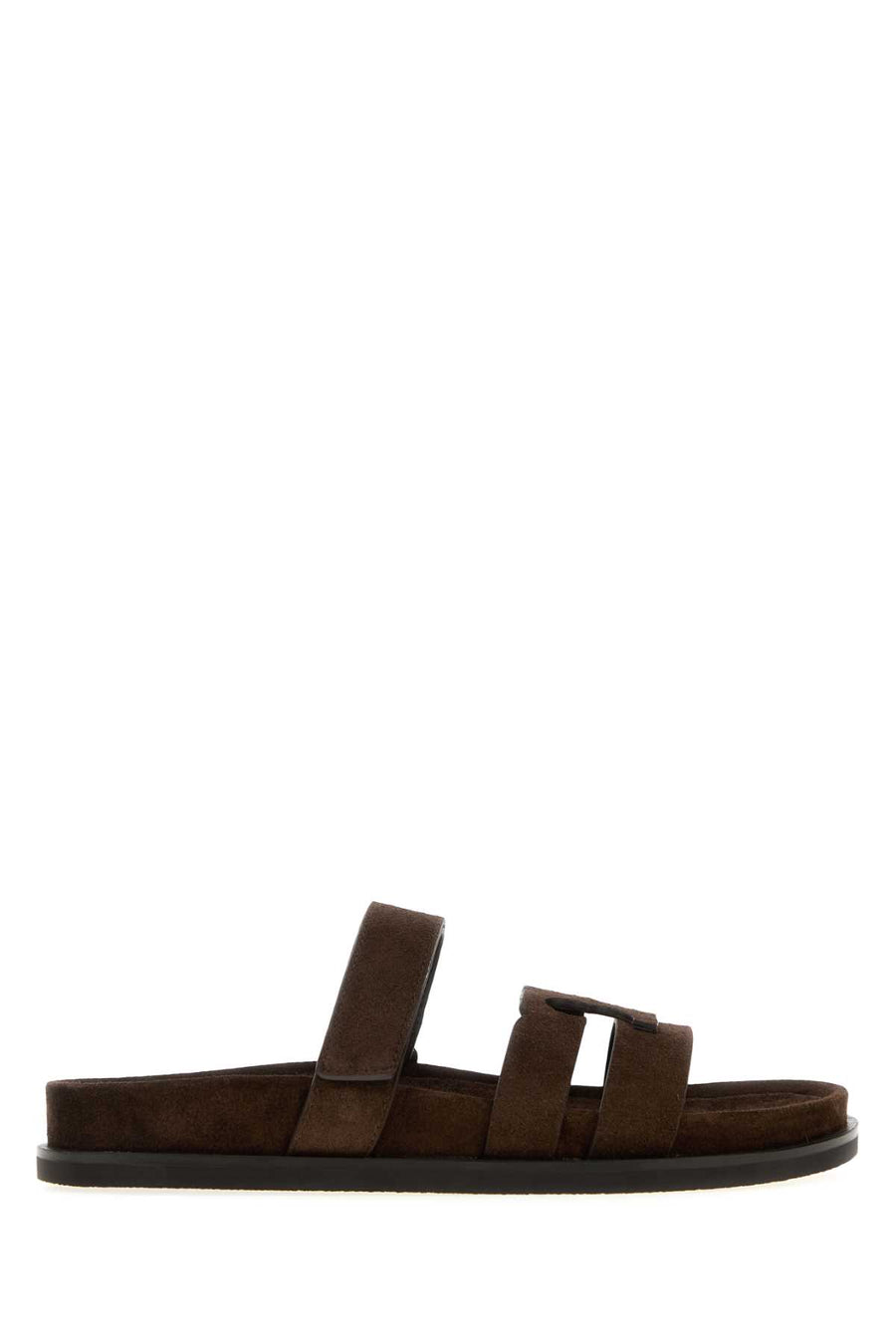 Tory Burch Upper: 100% Bovine Leather; Lining: 60% Bovine Leather flat in brown