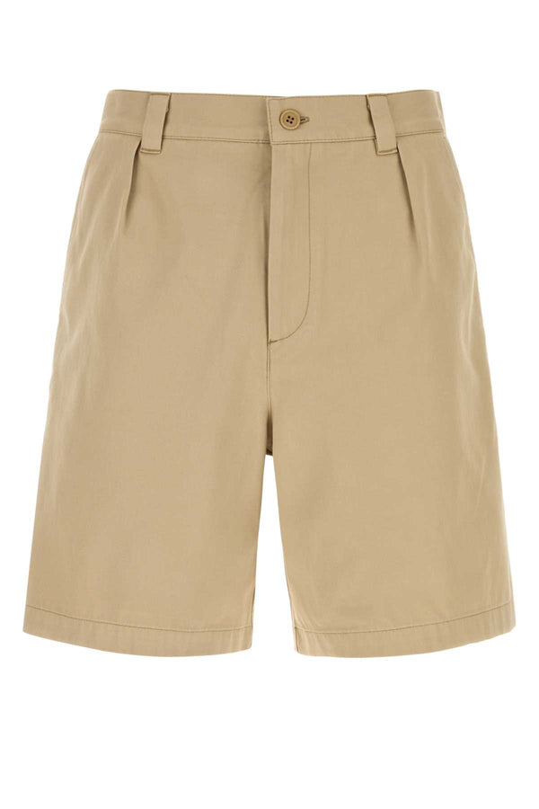 A.P.C. Otis 100% Cotton bermuda shorts in beige