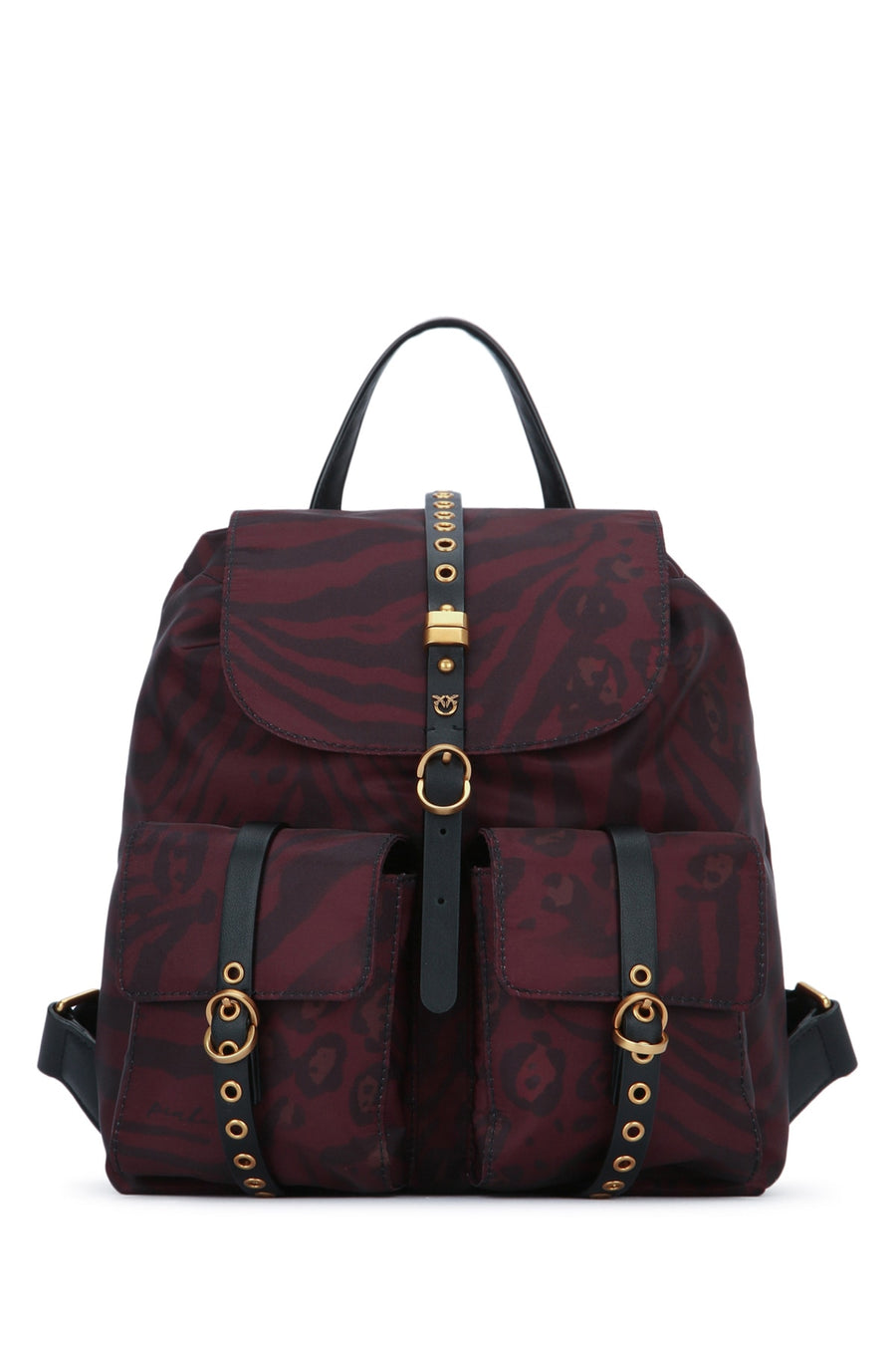 Pinko Classic Nylon backpack in burgundy