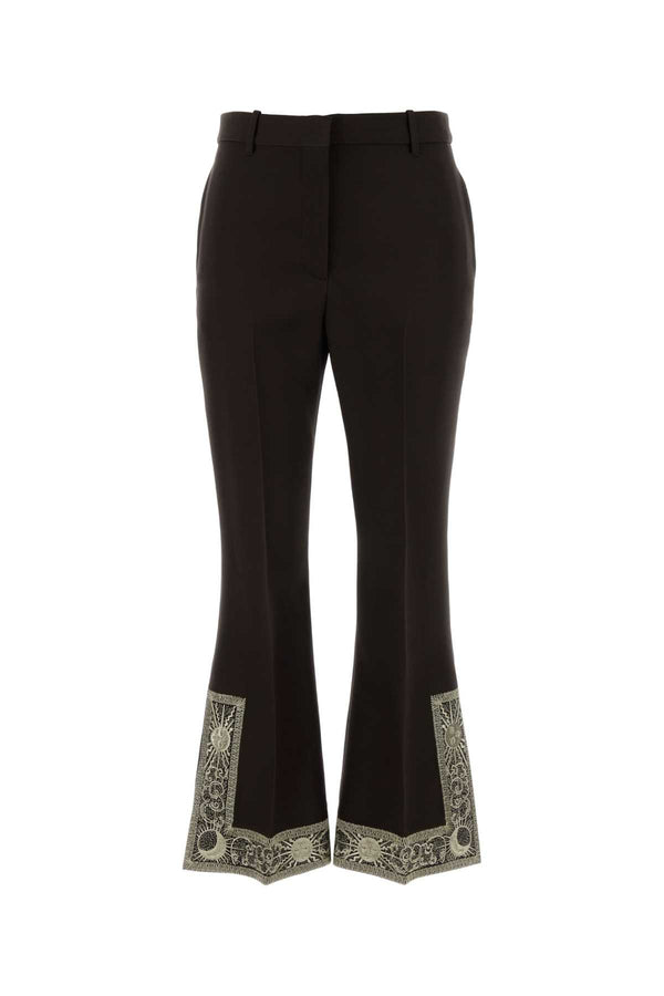 Burberry 71% Wool trousers in brown