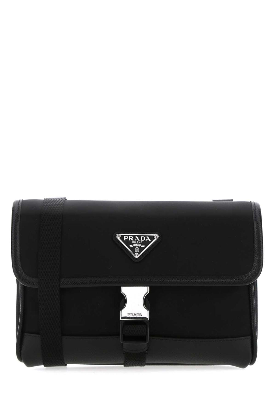 Prada 100% recycled polyamide card case in black