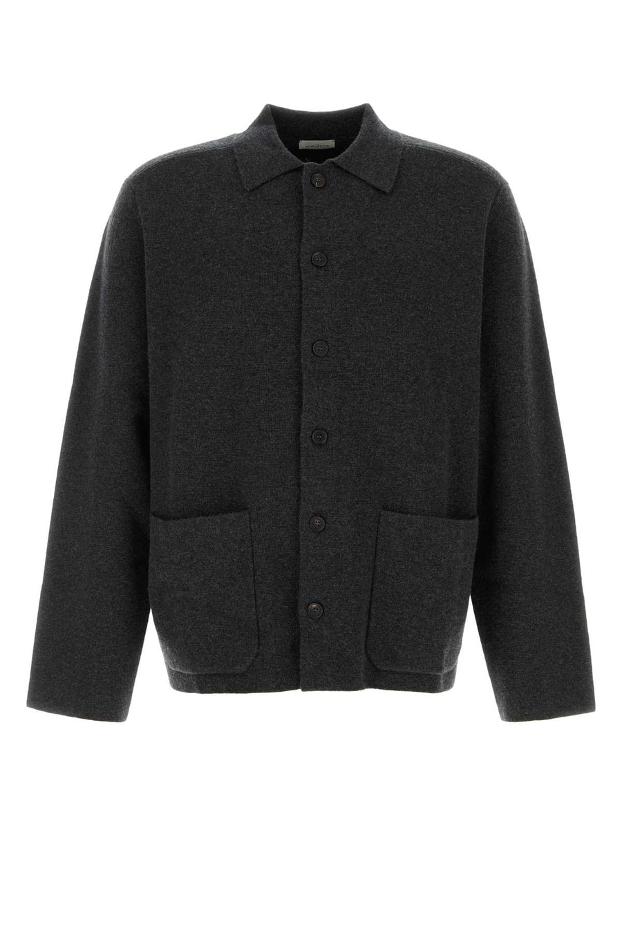 Le Kasha With 100% Organic cashmere cardigan in charcoal