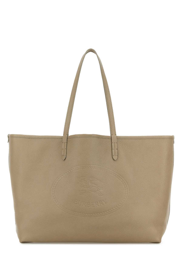 Burberry Exterior: 100% Calf tote bag in beige