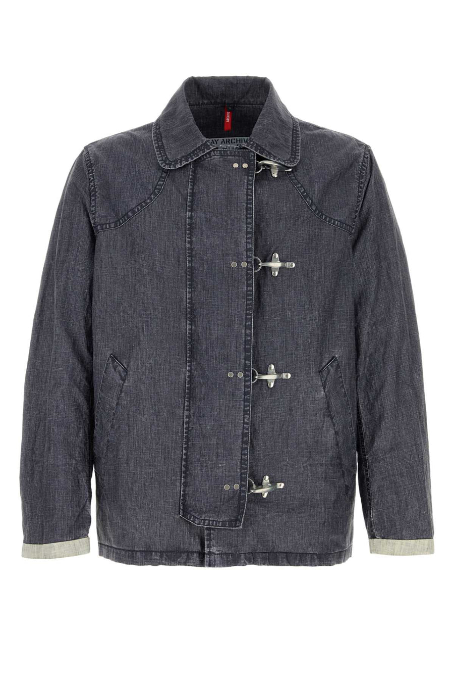 Fay Ganci 100% Linen jacket in navy
