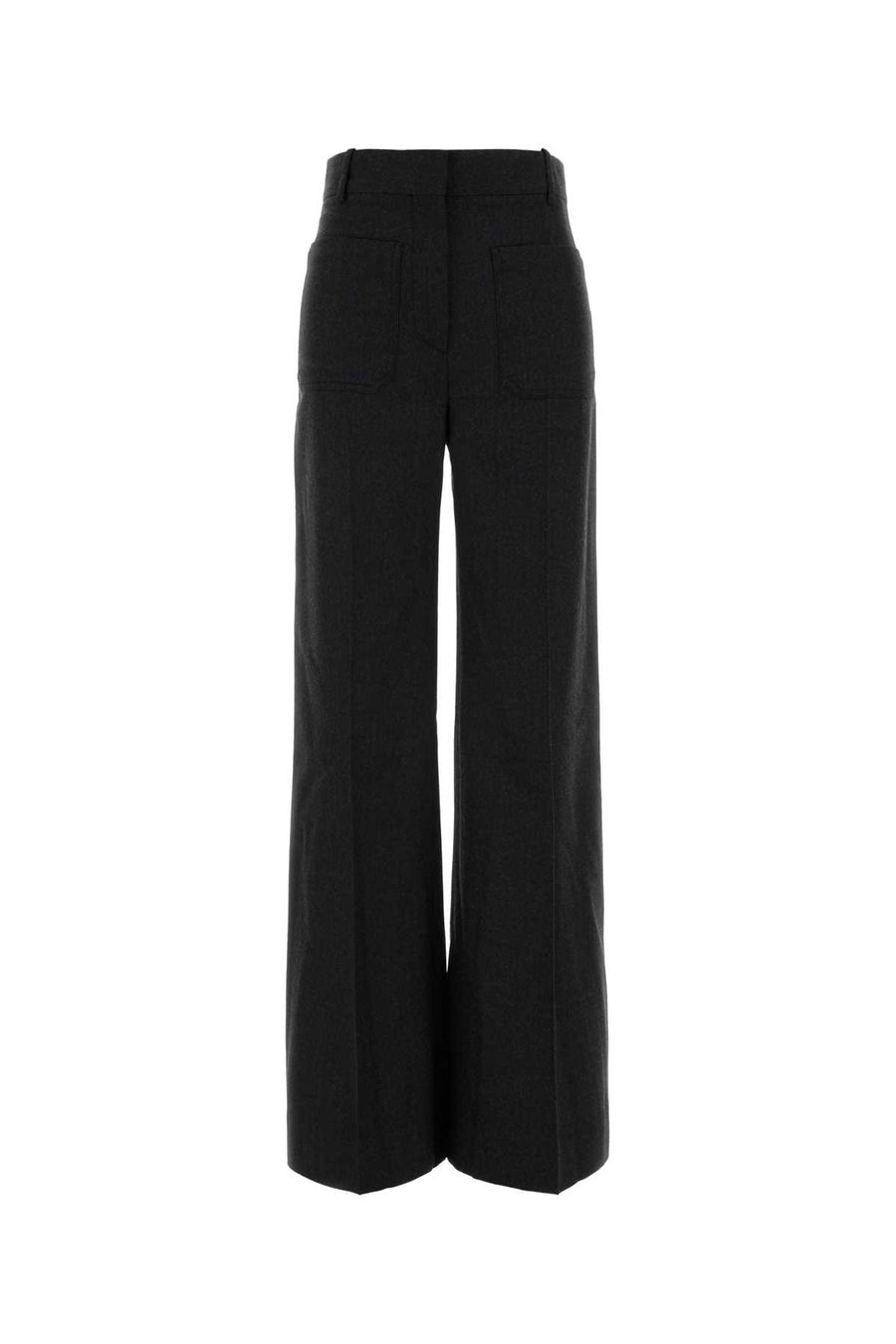 Darkgreymelange Exterior: Virgin Wool Pantaloni