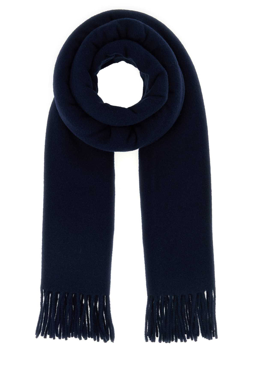 Maison Kitsune 100% Virgin Wool scarf in navy