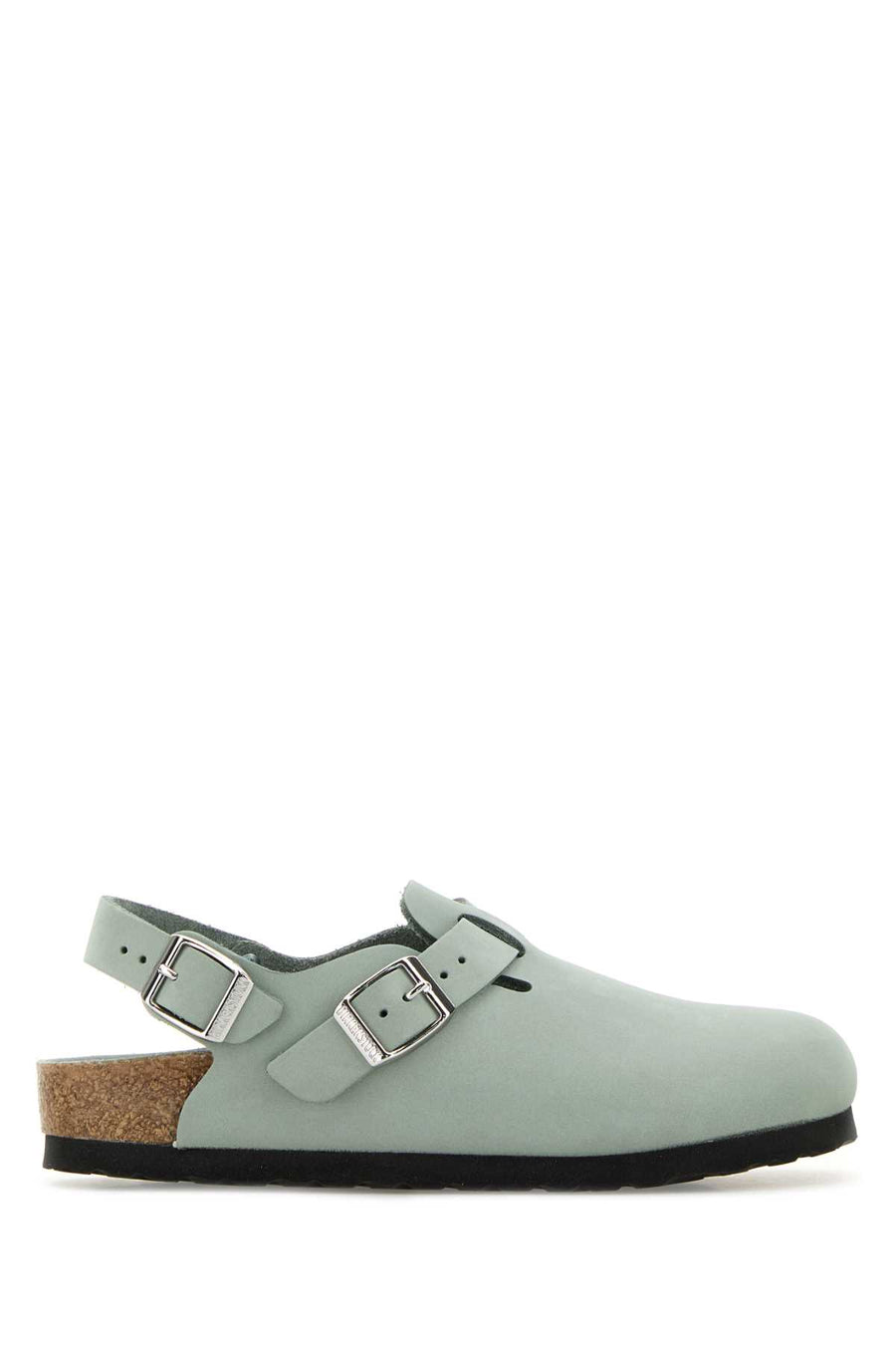 Birkenstock Exterior: 100% Suede; Interior: 100% Leather; Sole: Rubber clog in green