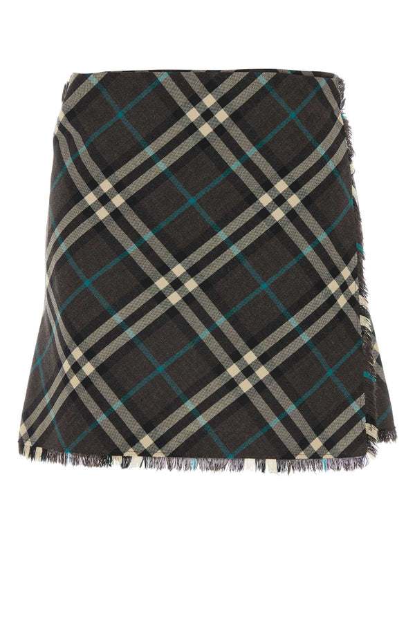 Burberry 55% Polyester 45% Wool skirt in black