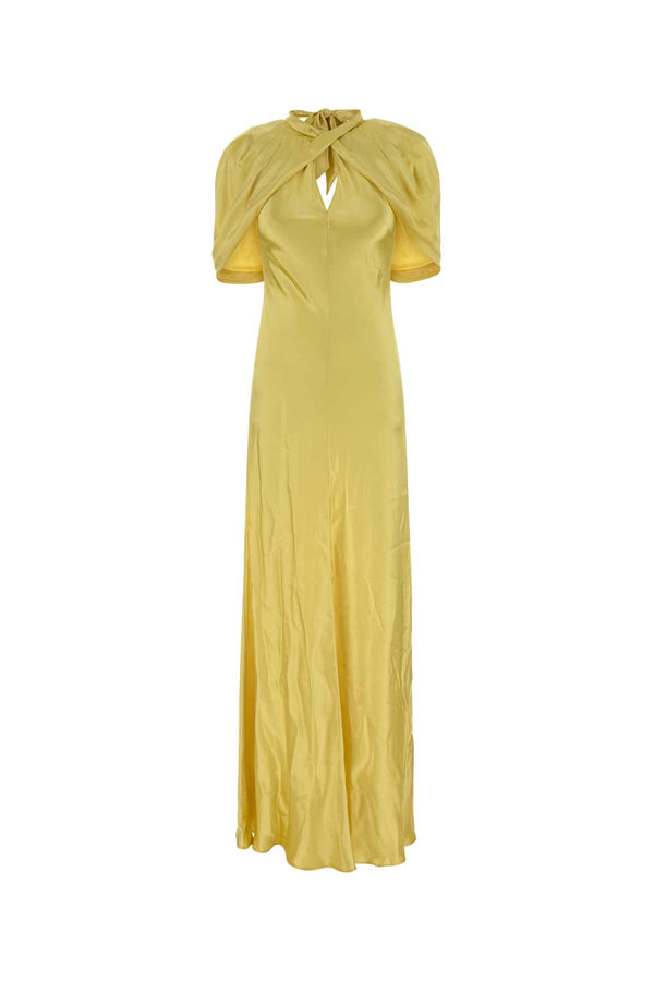 Alberta Ferretti 100% Viscose dress in yellow