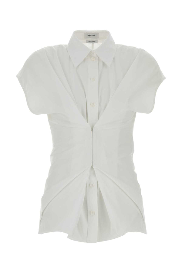 Alexander McQueen 100% Cotton shirt in white