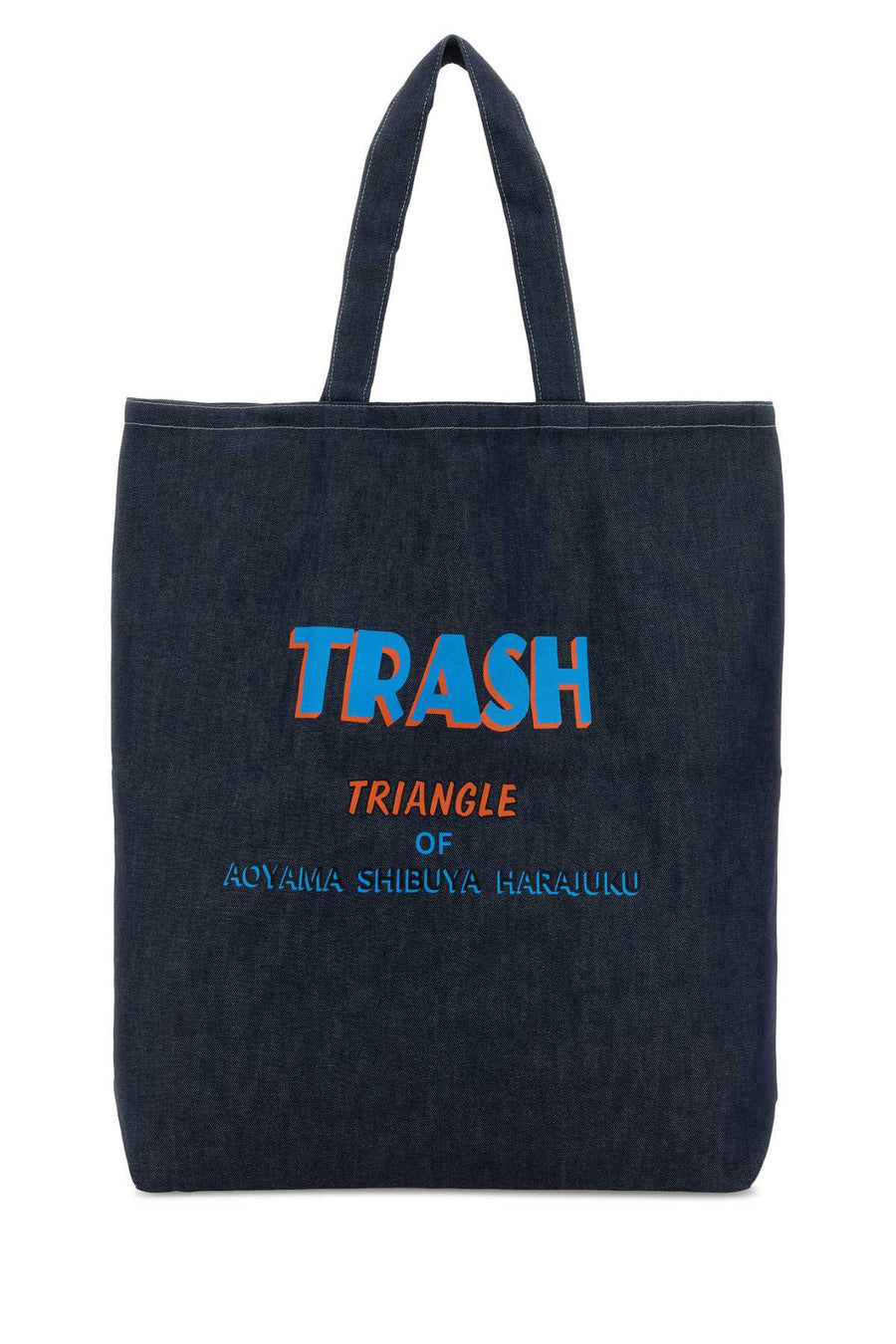 Needles 100% Fabric (Denim) tote bag in navy