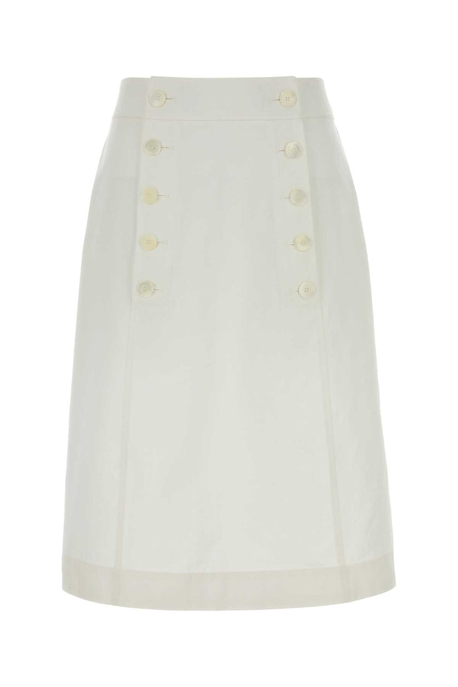 Prada 100% Cotton skirt in white