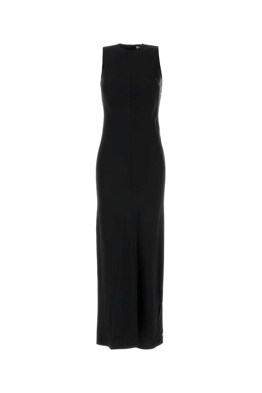 AMI Paris Straight 71% Acetate 29% Viscose dress in black