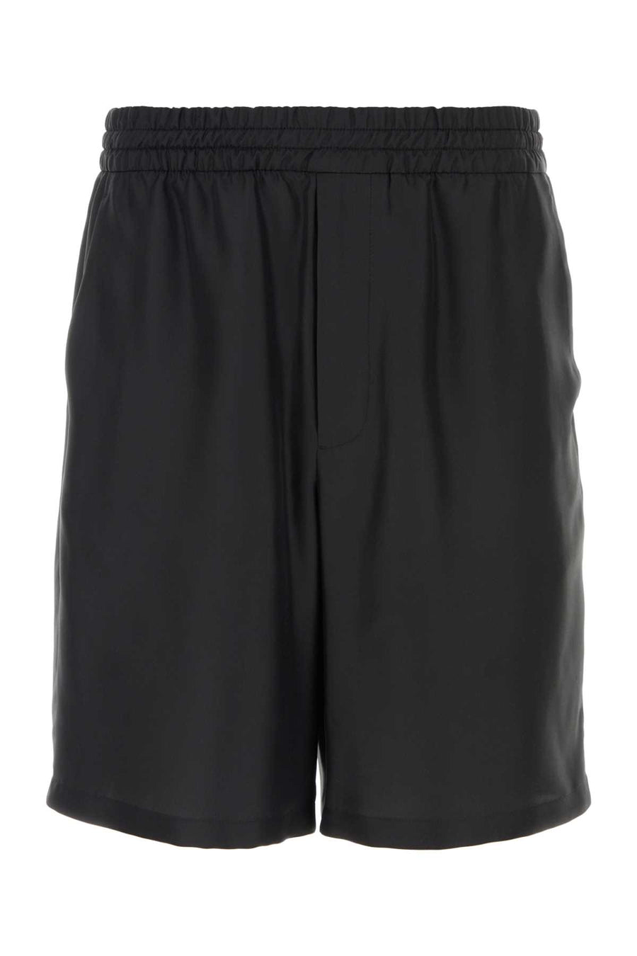 Prada 100% Silk bermuda shorts in black