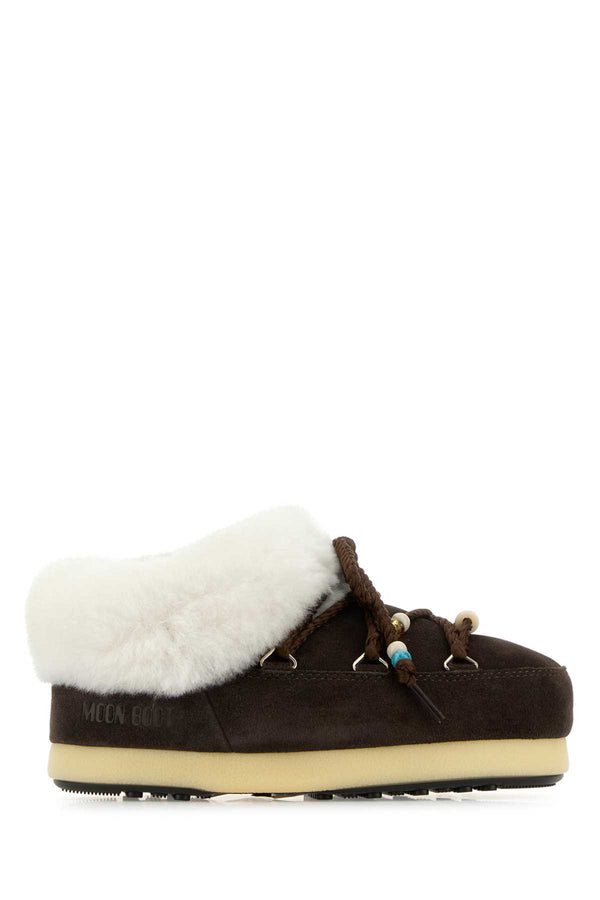 Moon Boot Mule Exterior: 100% Suede boot in brown