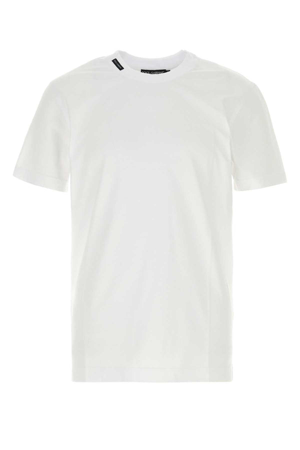 Dolce & Gabbana Liscio 100% Cotton t-shirt in white