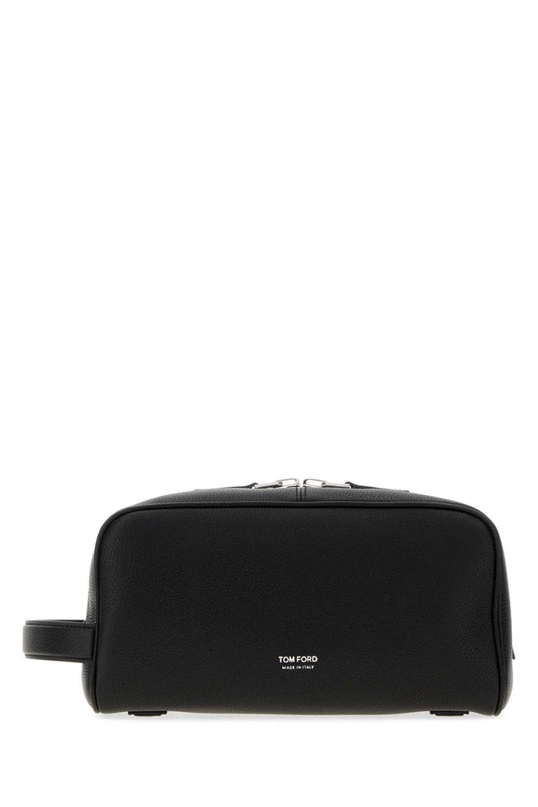 Tom Ford Leather Exterior: 100% Calf travel wallet in black