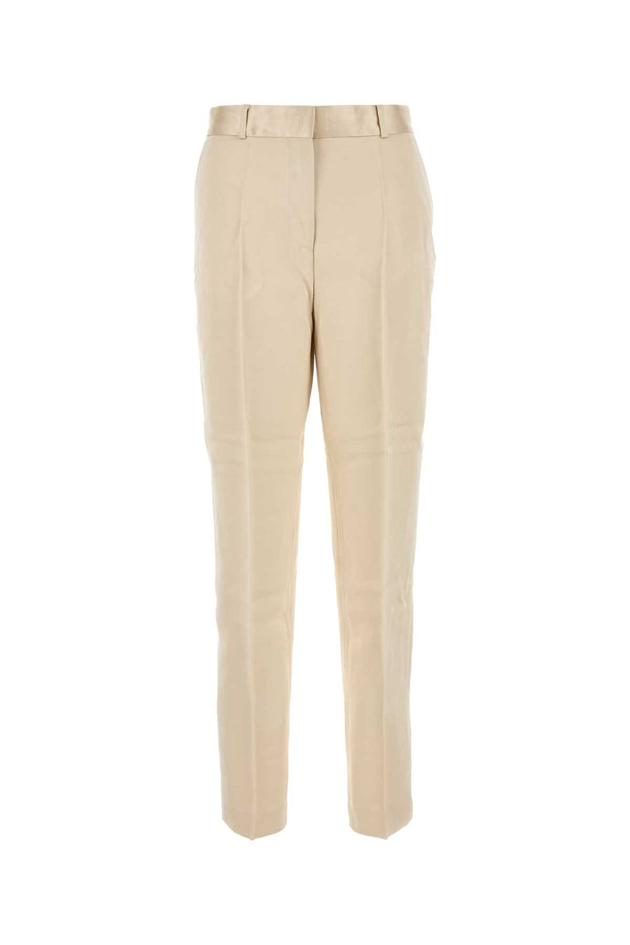 Toteme Satin 100% Viscose trousers in beige