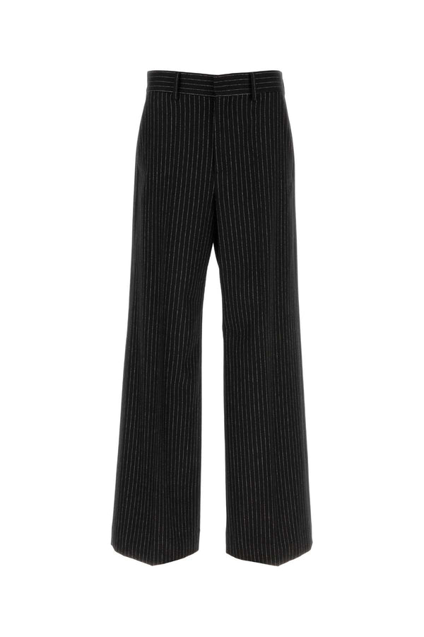 Valentino Garavani 95% Virgin wool trousers in black