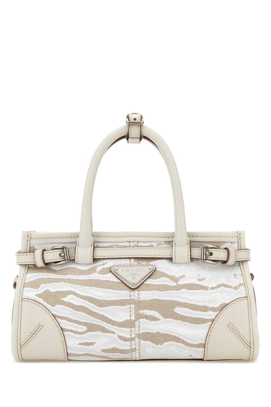 Prada Mano Exterior: 100% Fabric shoulder bag in beige