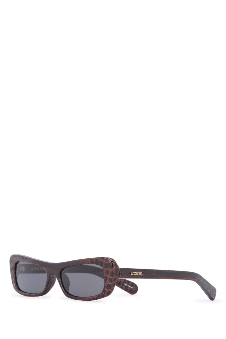 Jacquemus Lunettes 100% Calf Leather sunglasses in brown