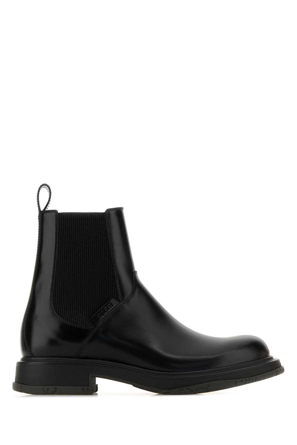 Gucci Upper Exterior: 100% Leather boots in black
