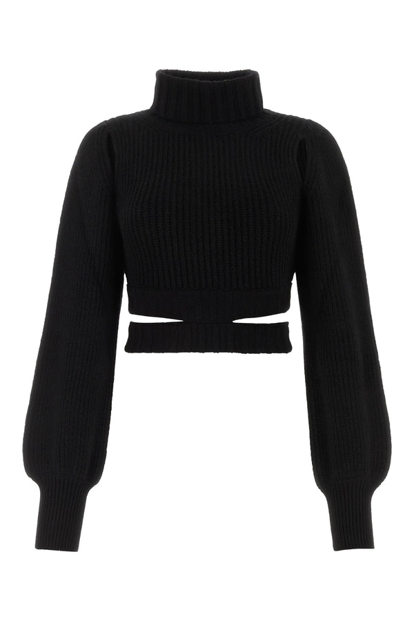 Andrea Adamo 50% Virginia Wool sweater in black