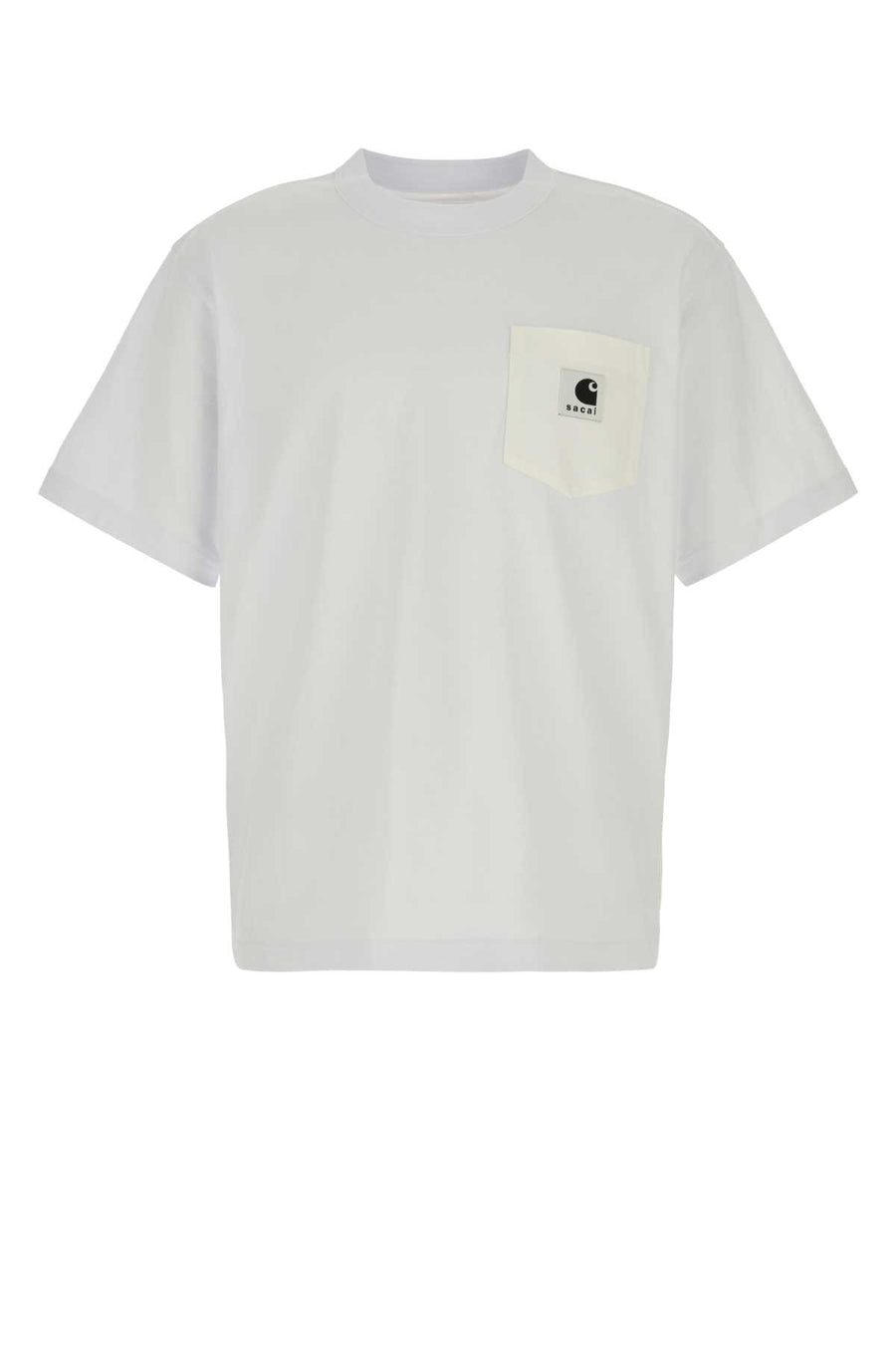 Sacai Cotton 100% Cotton t-shirt in white