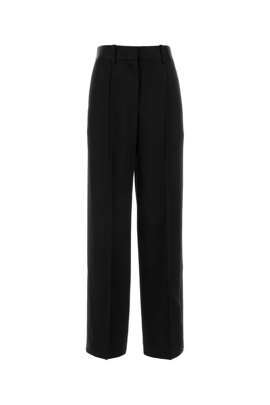Jil Sander 74% Acetate trousers in black