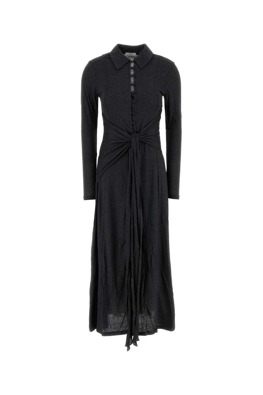 Ganni Jersey 50% Cotton dress in gray