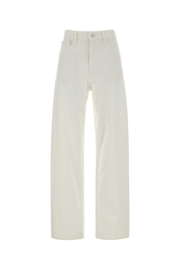 Jil Sander Trouser 100% Cotton jeans in white