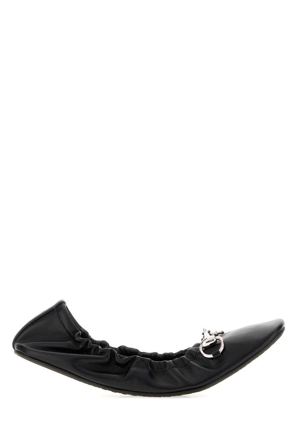 Gucci Calf skin ballet flat in black