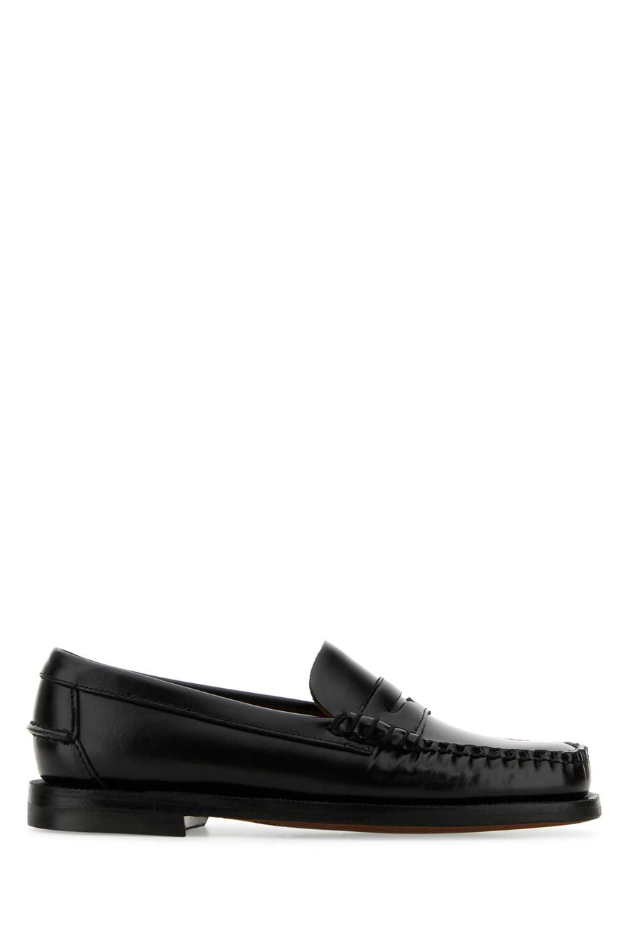 Sebago Woman Exterior: 100% Leather; Interior: 100% Leather; Sole: Leather loafer in black