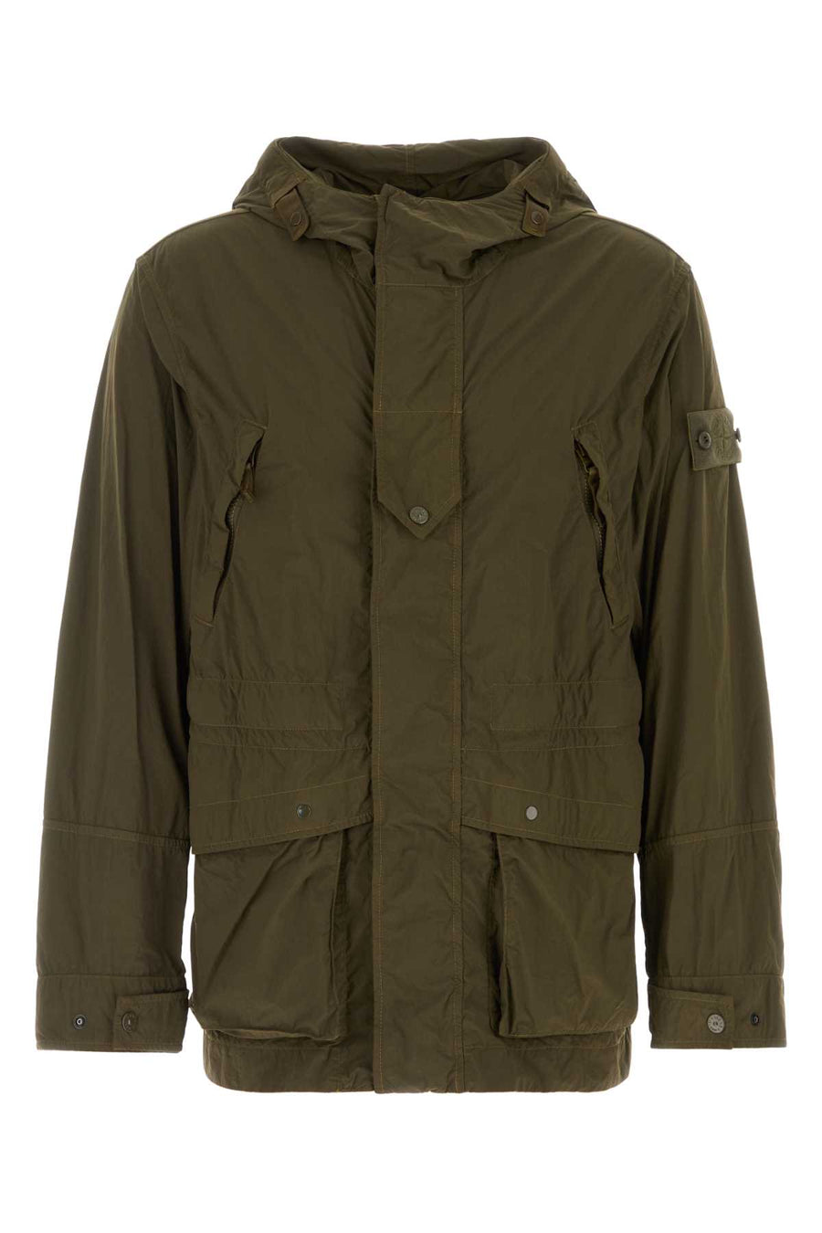 Stone Island 100% Nylon jacket in green