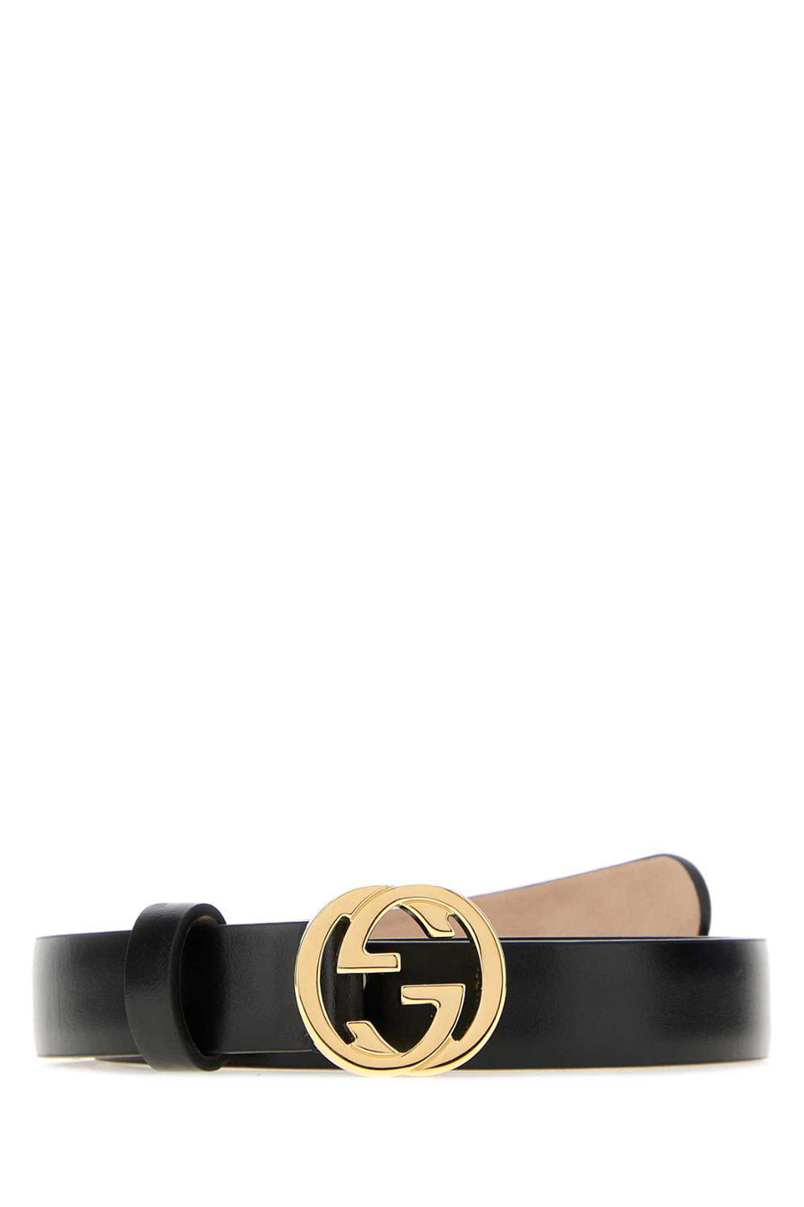 Gucci Exterior: 100% Leather belt in black