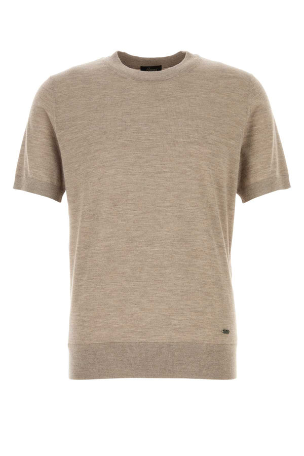 Brioni Cashmere 70% t-shirt in beige