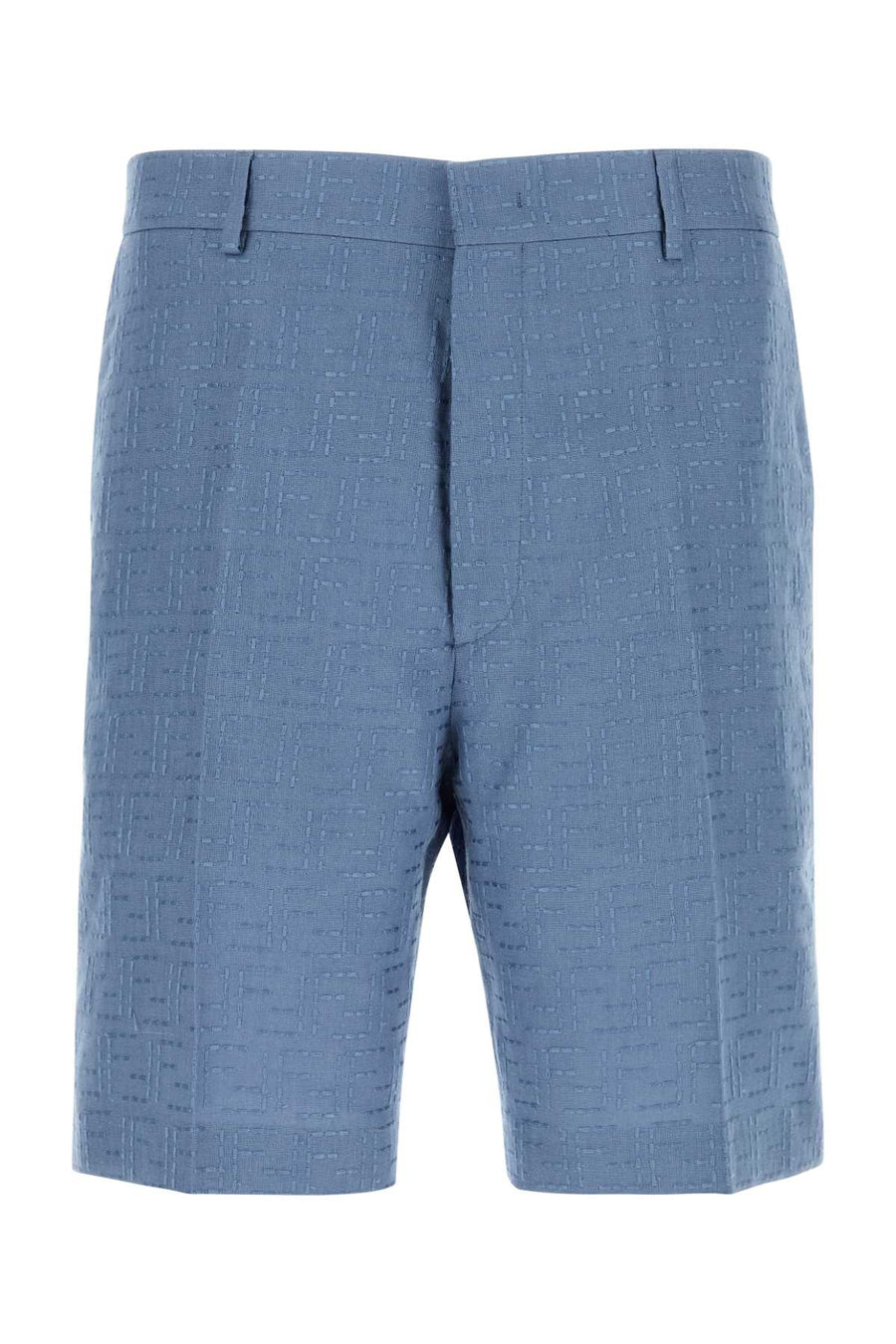 Fendi Linen 83% Linen 17% Cotton bermuda shorts in blue