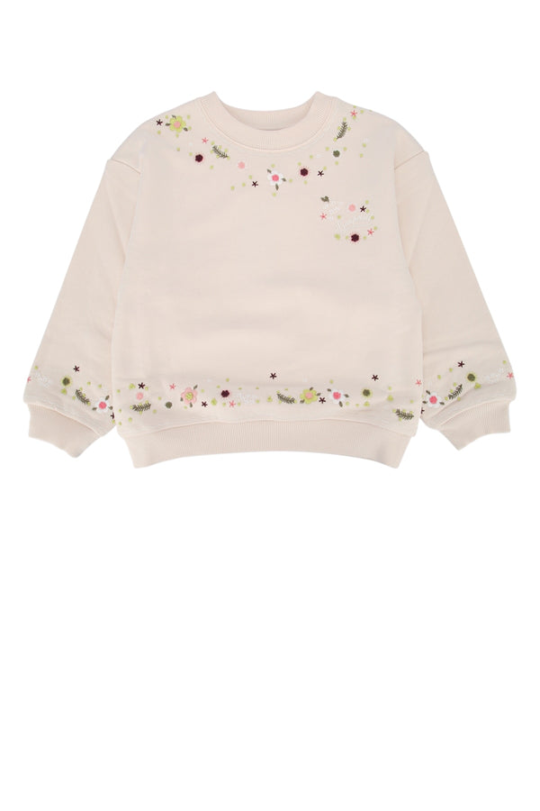 Bonpoint Dolores 100% organic cotton sweatshirt in pink