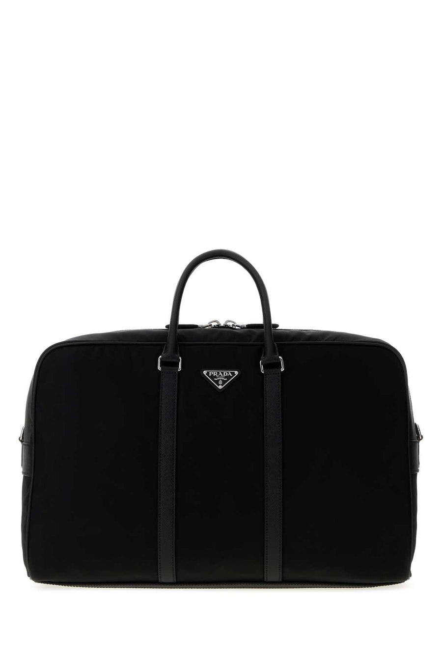 Prada Exterior: 100% Re-Nylon travel bag in black