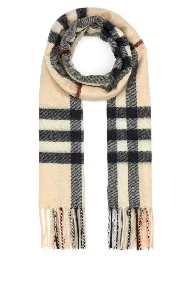 Burberry Giant 100% Cashmere scarf in beige