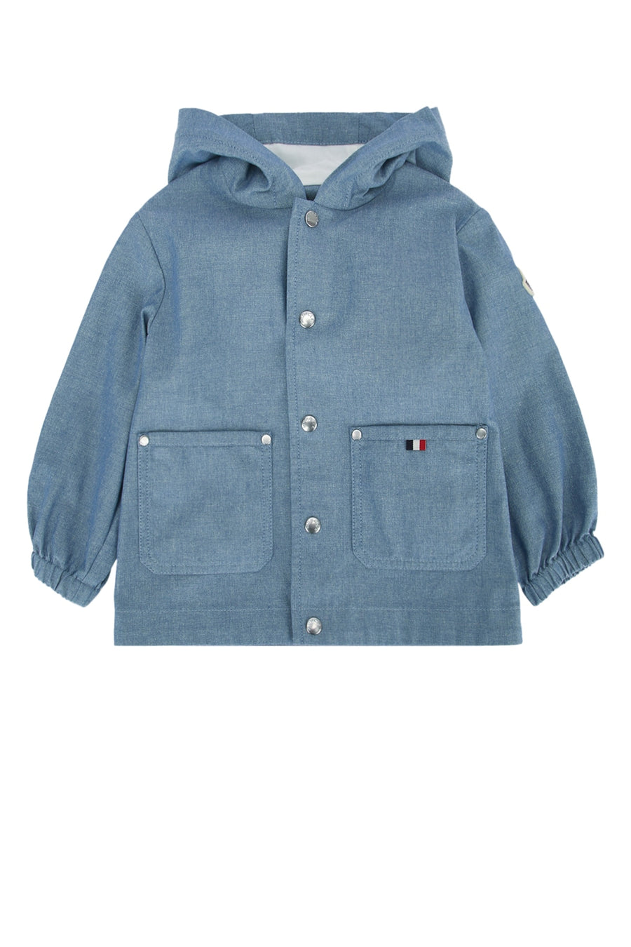 Moncler Jr Jacket 100% Cotton jacket in blue
