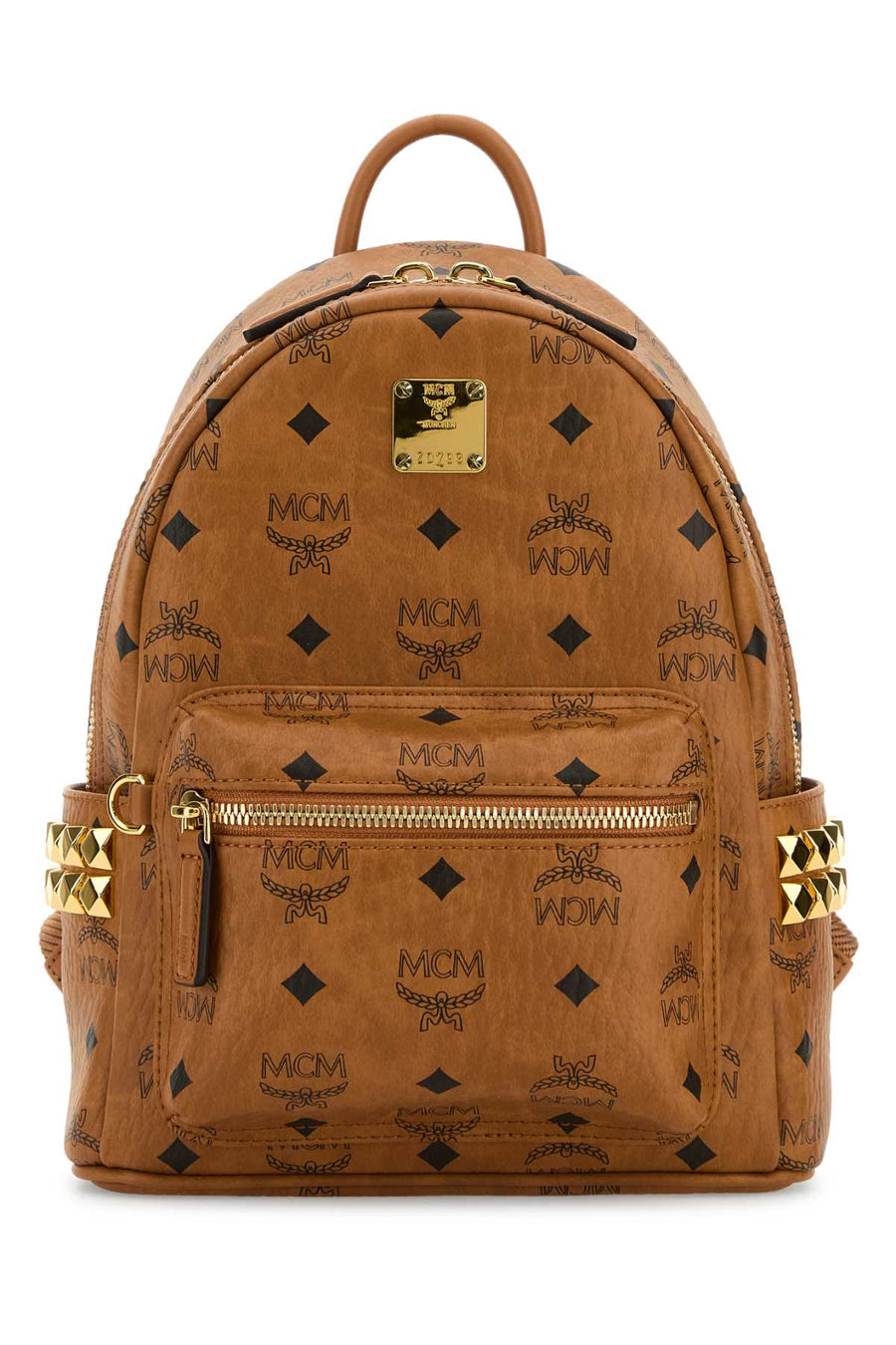 MCM Backpack Exterior: 100% Fabric backpack in cognac